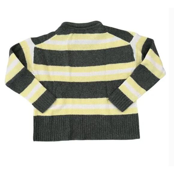 **NWT Madewell Green/Yellow/ White Striped Fulton Pullover Sweater - SIZE M - Picture 3 of 8